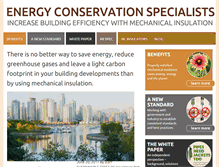 Tablet Screenshot of energyconservationspecialists.org